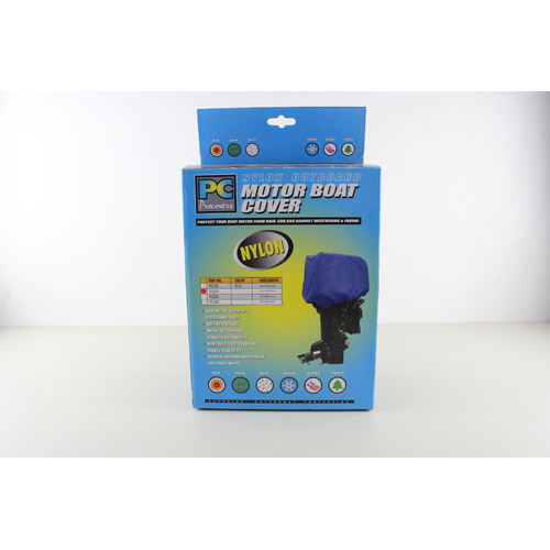 Marine Outboard Motor Cover Medium Blue Nylon 63 L x 35 W x 50 H cm