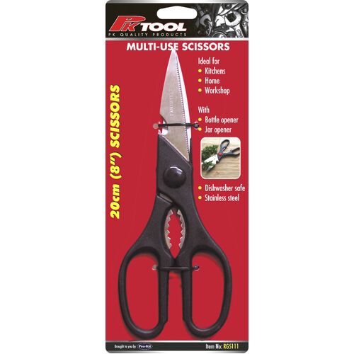 UNIVERSAL KITCHEN SCISSORS 8" ( 20cm ) STRONG JAW DESIGN - RG5111