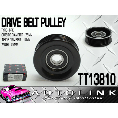 Drive Belt Pulley Grooved 76mm OD for Ford Fairlane NF NL AU BA BF 4.0L 6Cyl