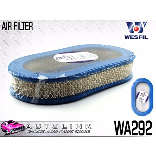 Wesfil Air Filter for Ford F100 4.1L 6Cyl 7/1974-6/1985 Oval 304mm Long WA292