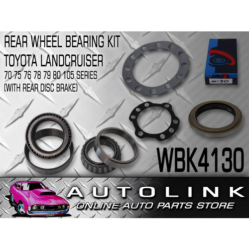 REAR WHEEL BEARING KIT FOR TOYOTA LANDCRUISER HZJ79 UTE DIESEL WITH DISC BRAKES