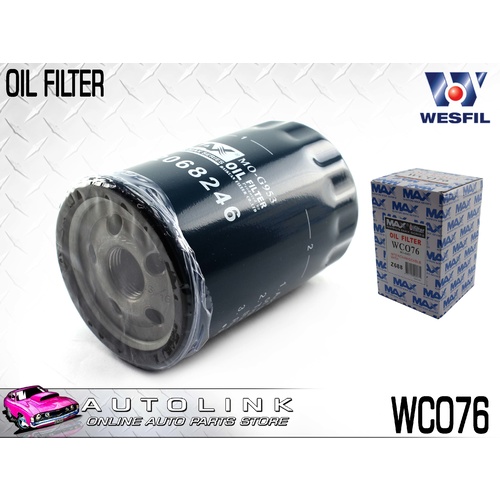 WESFIL OIL FILTER WCO76 FOR HOLDEN CAPTIVA CG 3.2L V6 SAME AS RYCO Z688
